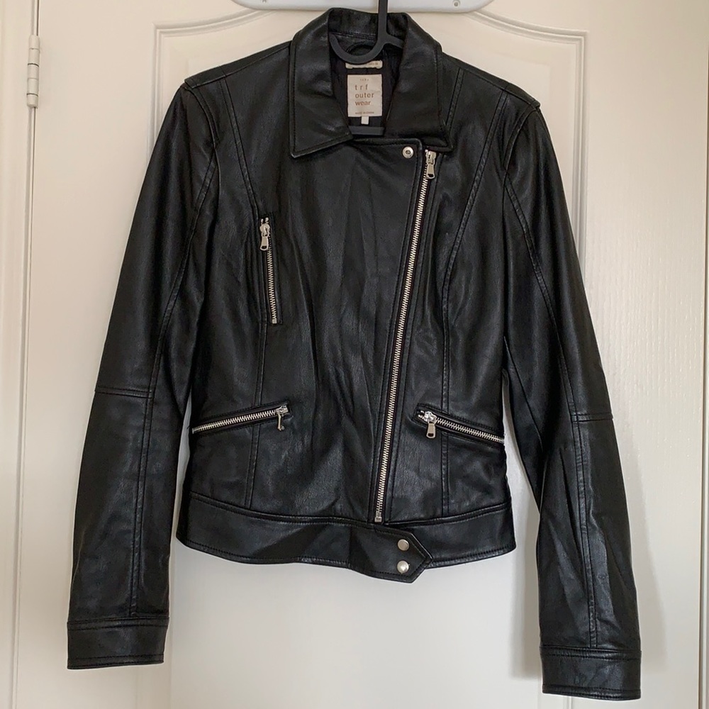 Zara Faux Leather Moto Jacket